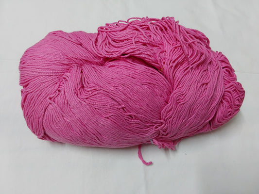 PU 4ply Cotton Yarn for Crochet/Knitting Pink - Deep