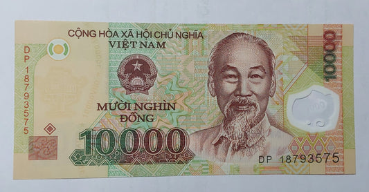 Vietnam 10000 Dong UNC 2018 Polymer P119k - ZealHobbieZ