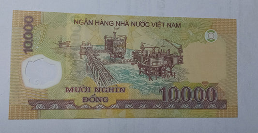 Vietnam 10000 Dong UNC 2018 Polymer P119k - ZealHobbieZ