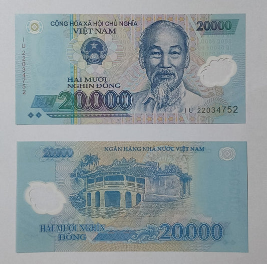 Vietnam 20000 Dong UNC 2022 P120 - ZealHobbieZ