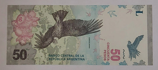 Argentina 50pesos 2018-20 UNC P363 - ZealHobbieZ
