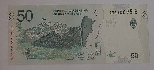 Argentina 50pesos 2018-20 UNC P363 - ZealHobbieZ