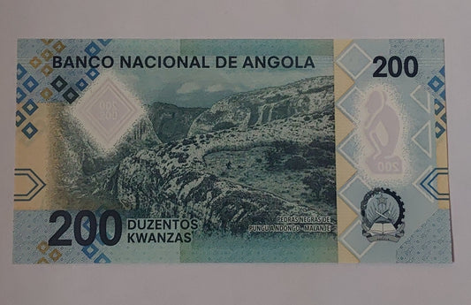 Angola 200 Kwanzas UNC polymer P160 2020 - ZealHobbieZ