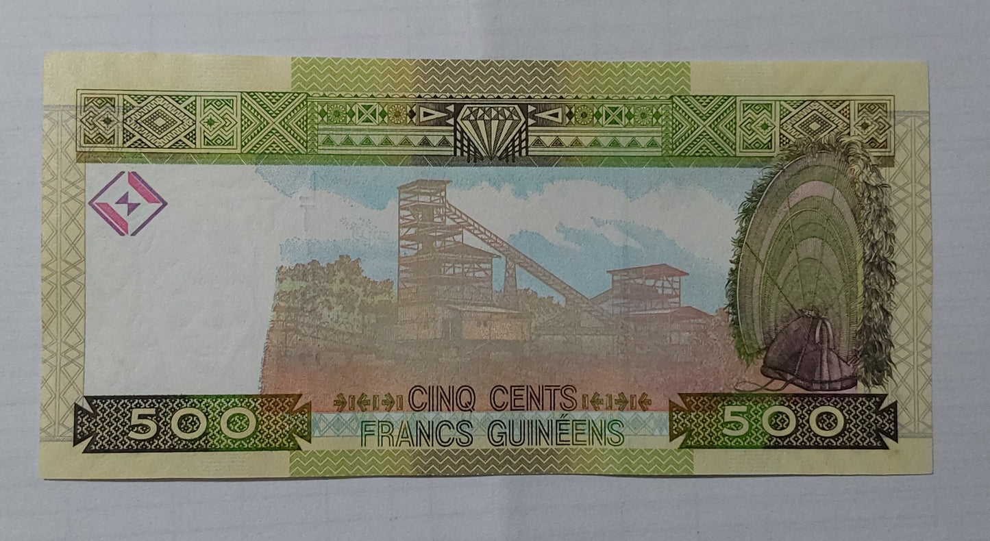 Guinea 500 francs 2012 P39b UNC - ZealHobbieZ