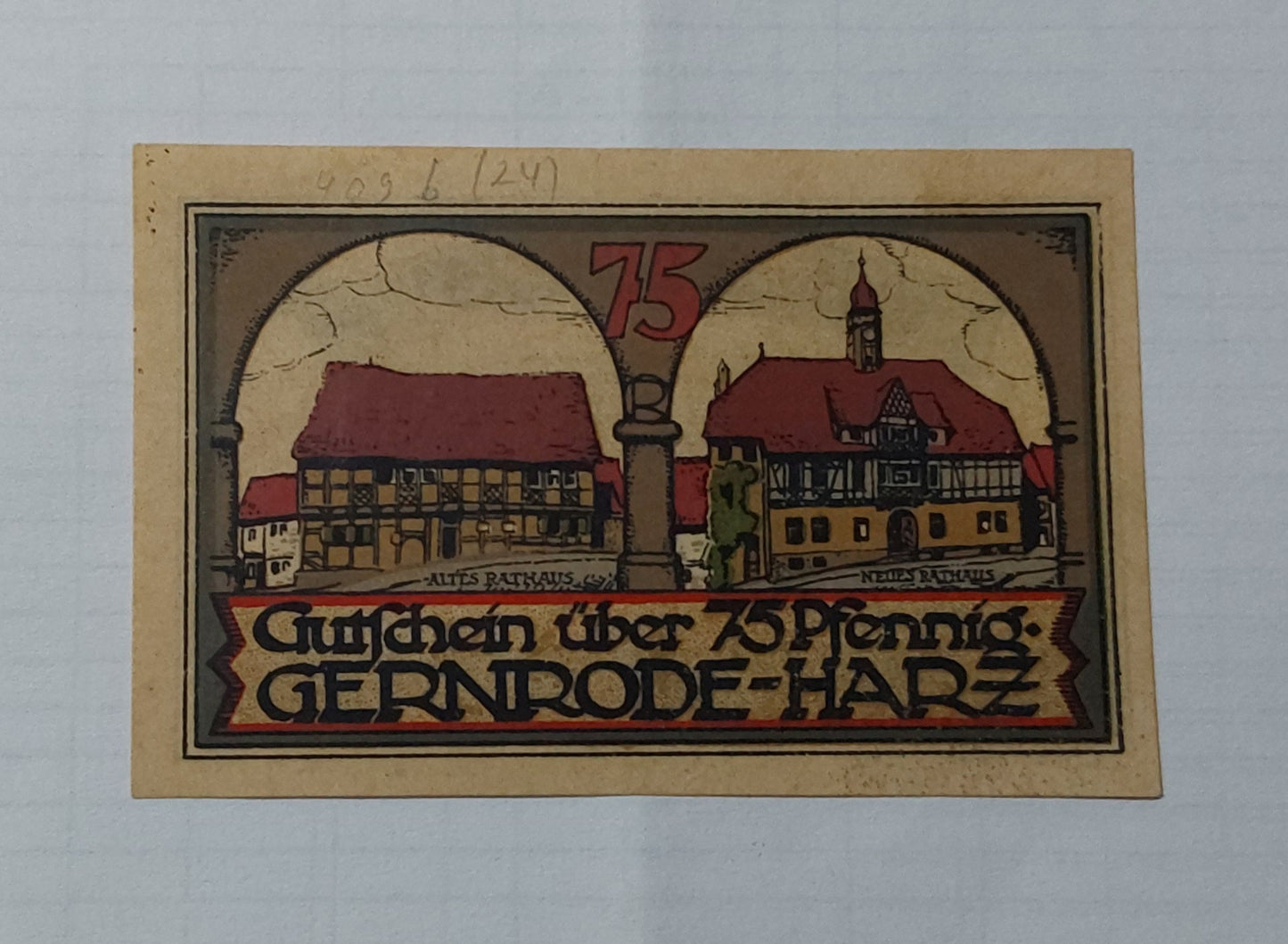 Germany Notgeld 1921 75 Pfennig Used (small size) - ZealHobbieZ