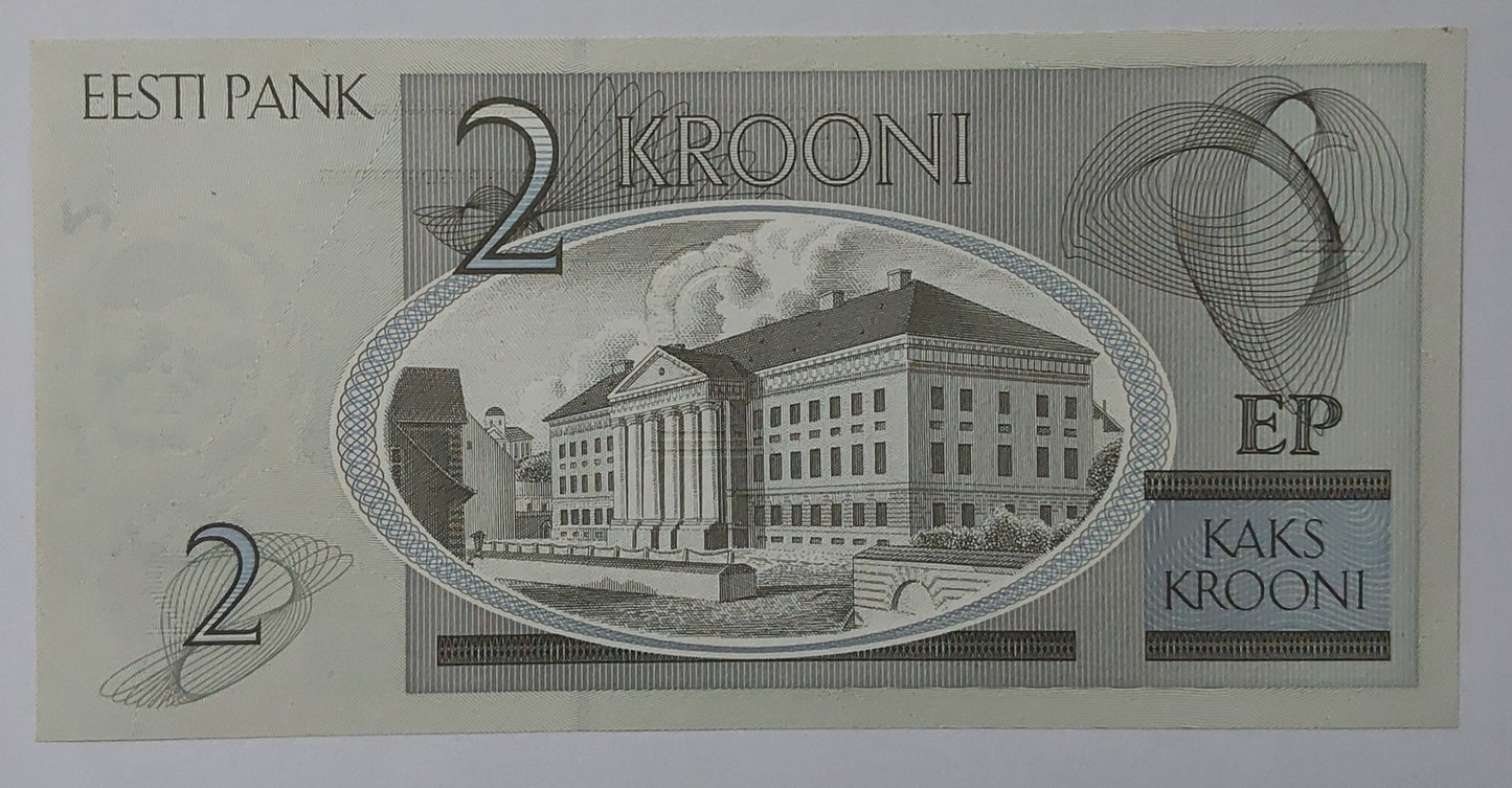 Estonia 2 Krooni 2007 P85 UNC - ZealHobbieZ