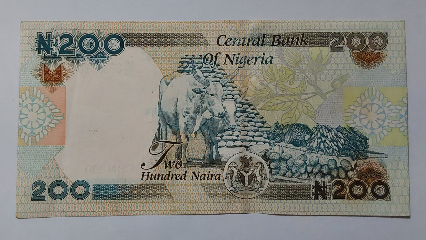 Nigeria 200 Naira UNC 2013 P29 - ZealHobbieZ