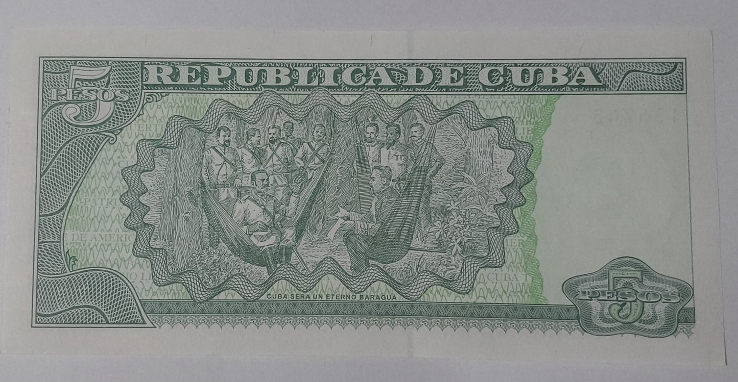 Cuba 5 Pesos 2017 UNC P116q - ZealHobbieZ