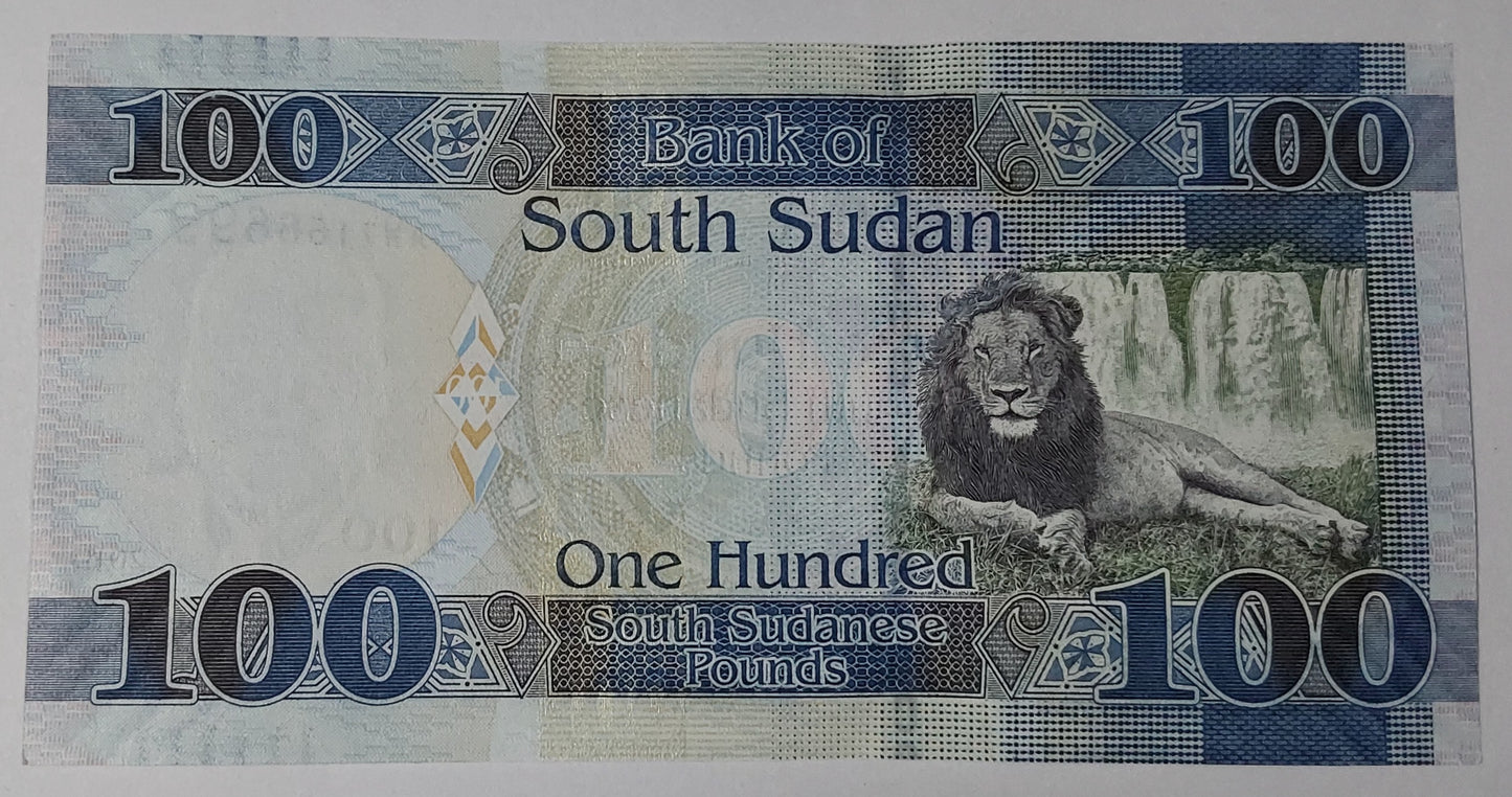 South Sudan 100 Pound 2019 UNC P115d - ZealHobbieZ