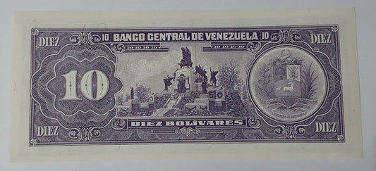 Venezuela 10 Bolivares P61b 1990 UNC - ZealHobbieZ
