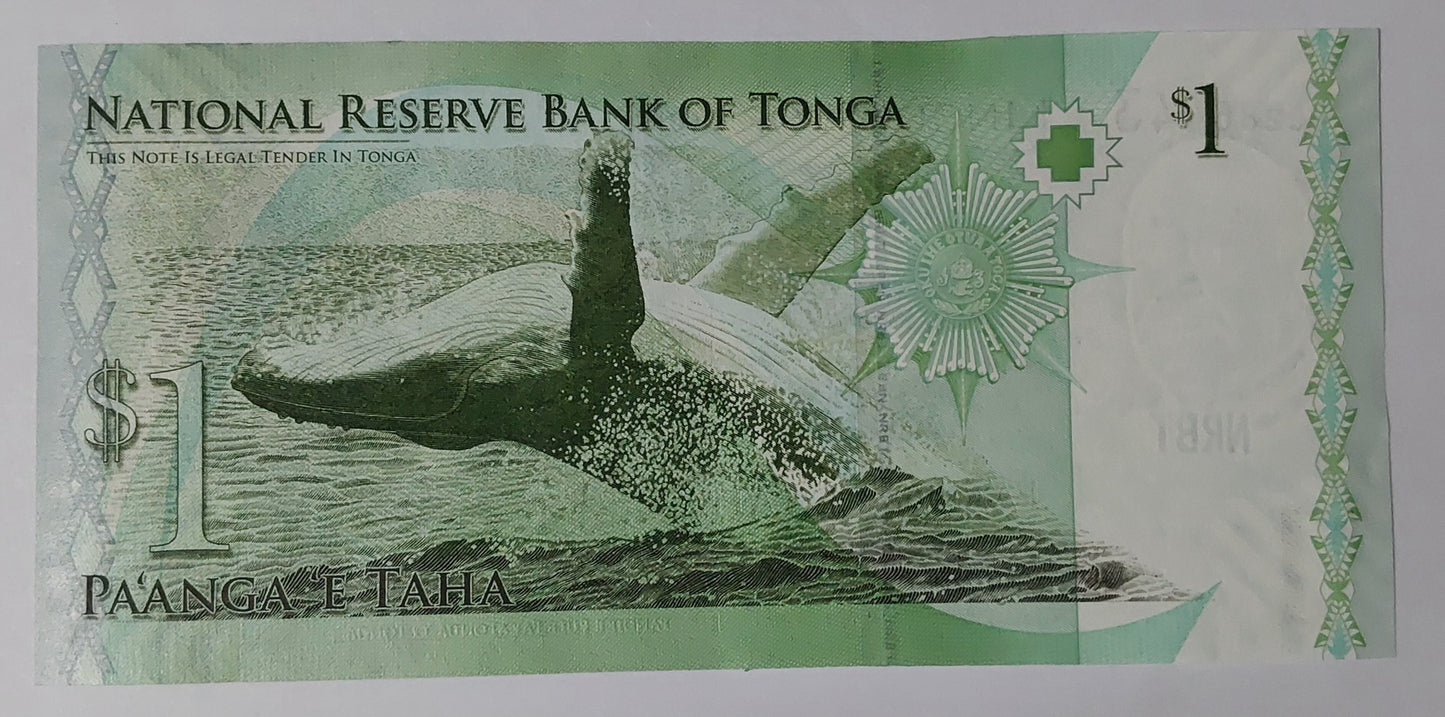 Tonga 1 Paanga 2009 P37 UNC - ZealHobbieZ