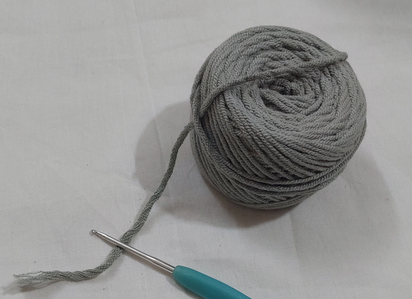 18Ply Cotton Yarn Material For Knitting, Crochet, Macramé, Diy Craft 100Gms Ball grey