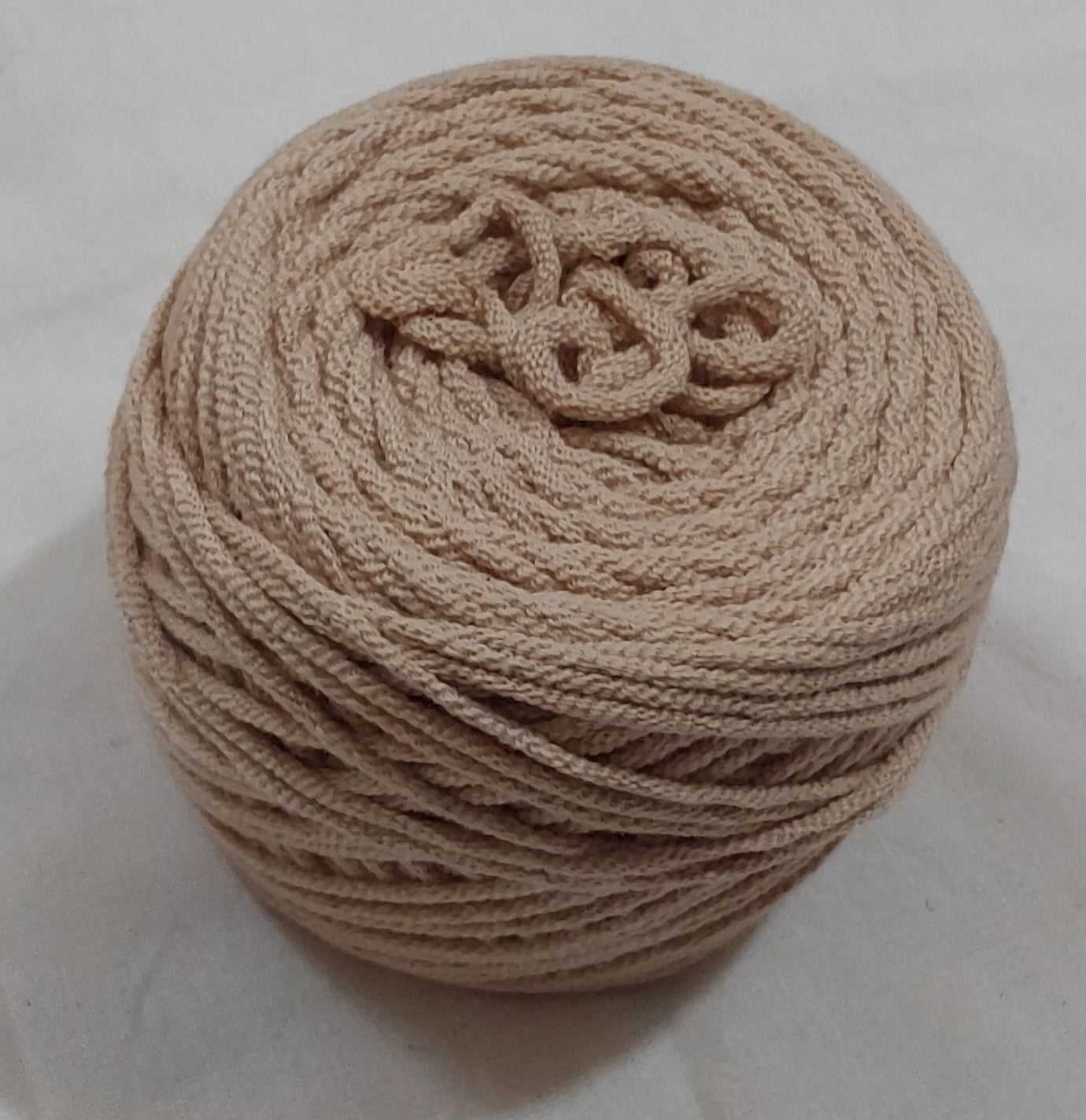 16Ply Cotton Yarn Material For Knitting, Crochet, Macramé, Diy Craft 100Gms Ball Tan (Sand)