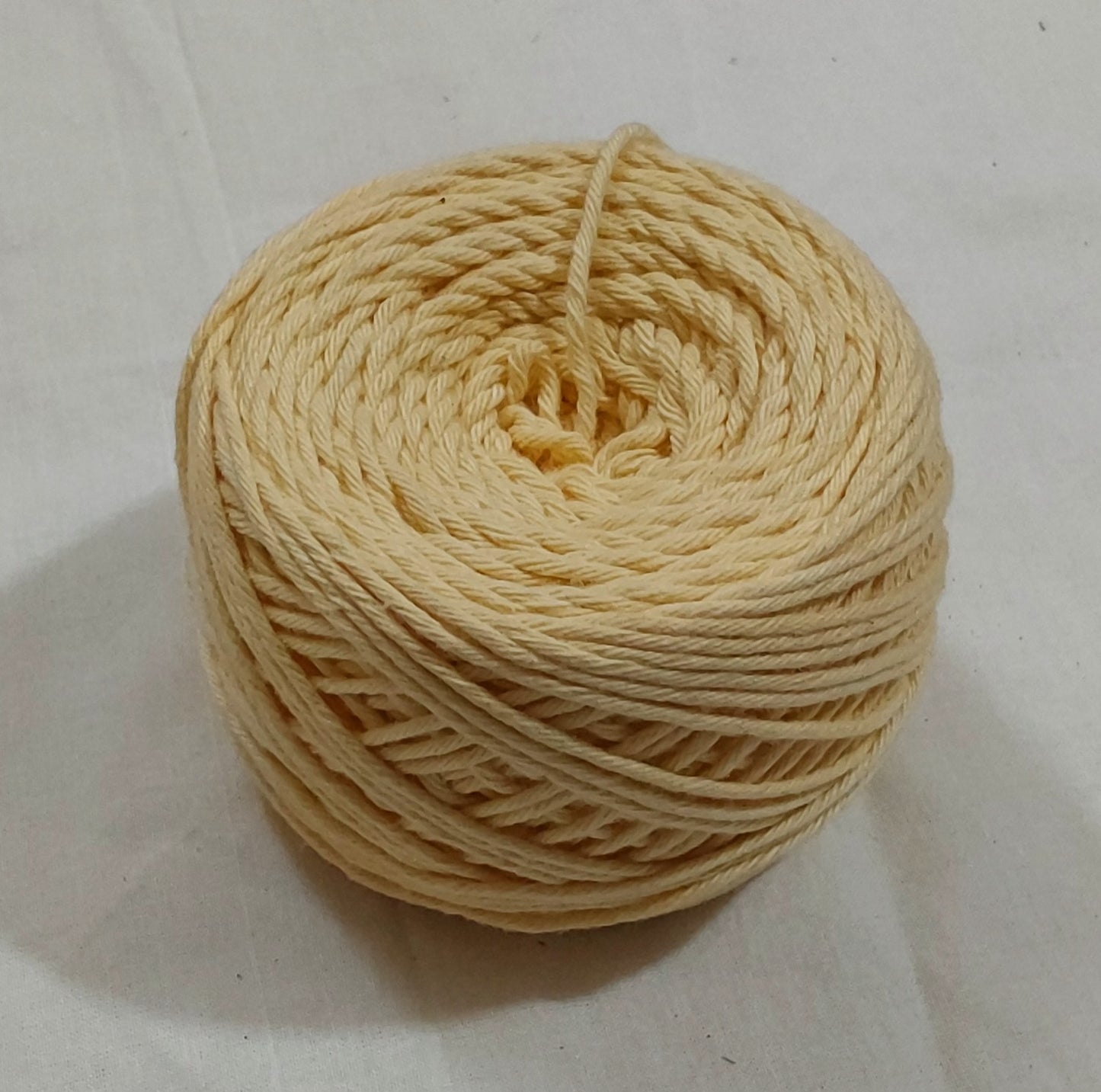 8 Ply Cotton Yarn Baby Soft Materials For Knitting, Crochet, Macrame, Diy Craft 100Gms Ball (Beige - eggnog)