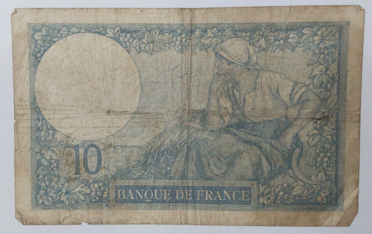 France 10 francs 06.10.1927 used ZealhobbieZ