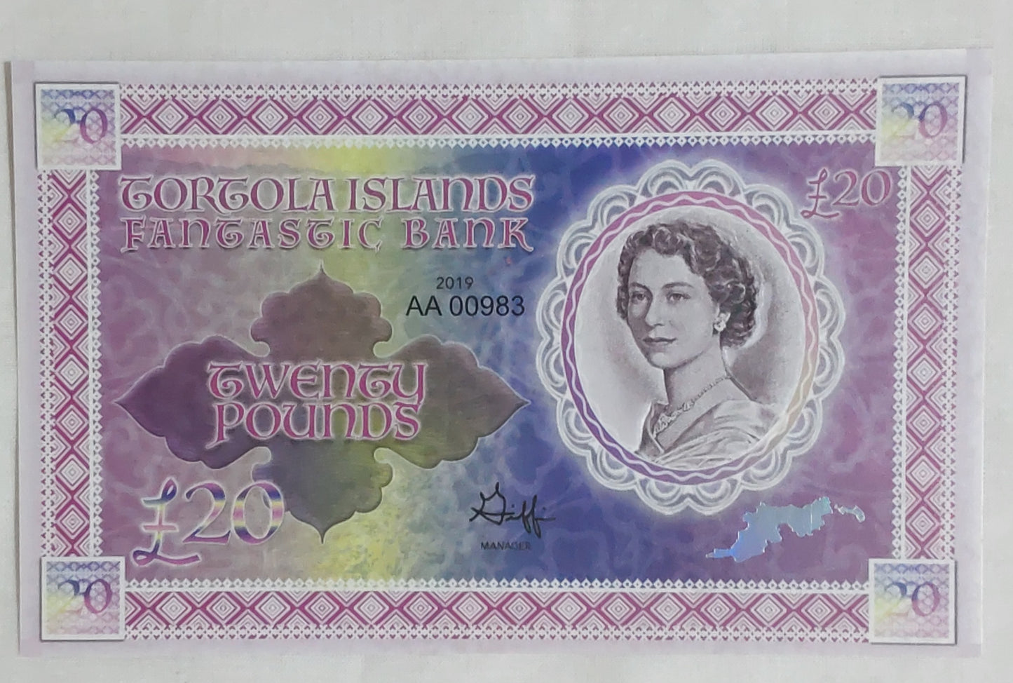 TORTOLA ISLANDS 5, 10, 20, 50, 100 Pounds 2019 FANTASY set