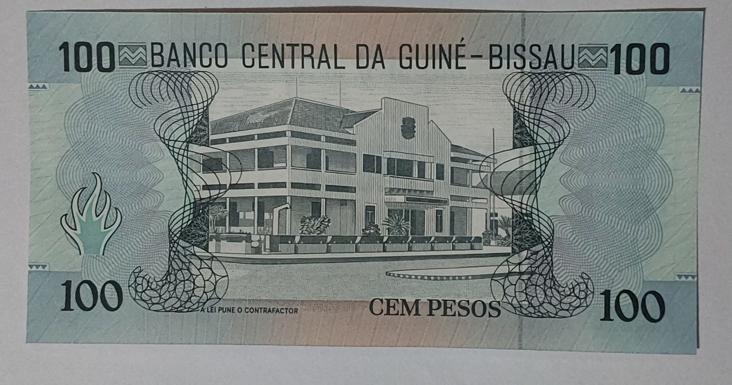 Guinea bissau 100 pesos 1990 P11 UNC