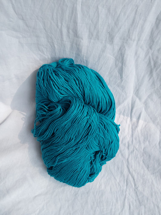 PU 4ply Cotton Yarn for Crochet/Knitting Blue - Classic