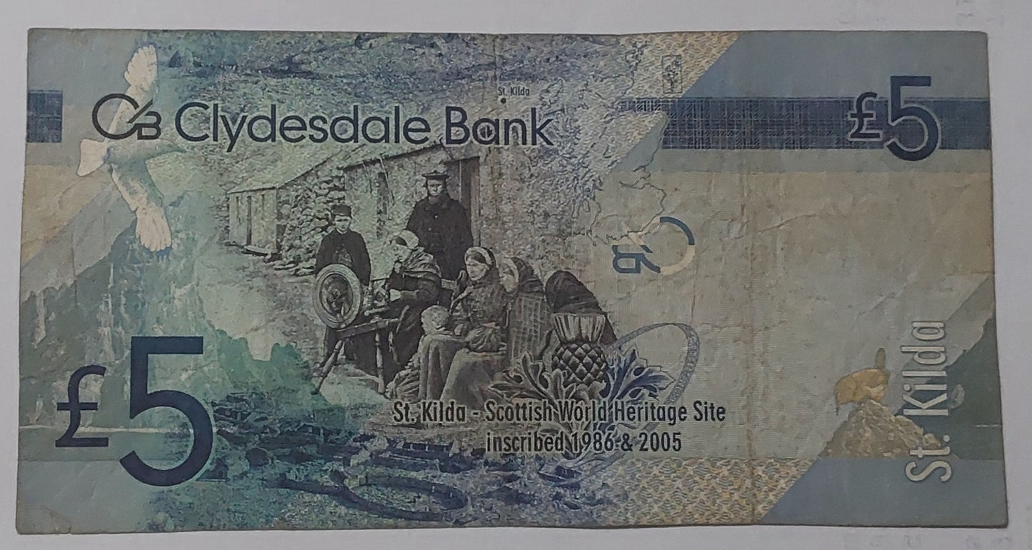 scotland 5 pounds 2009 P229 used