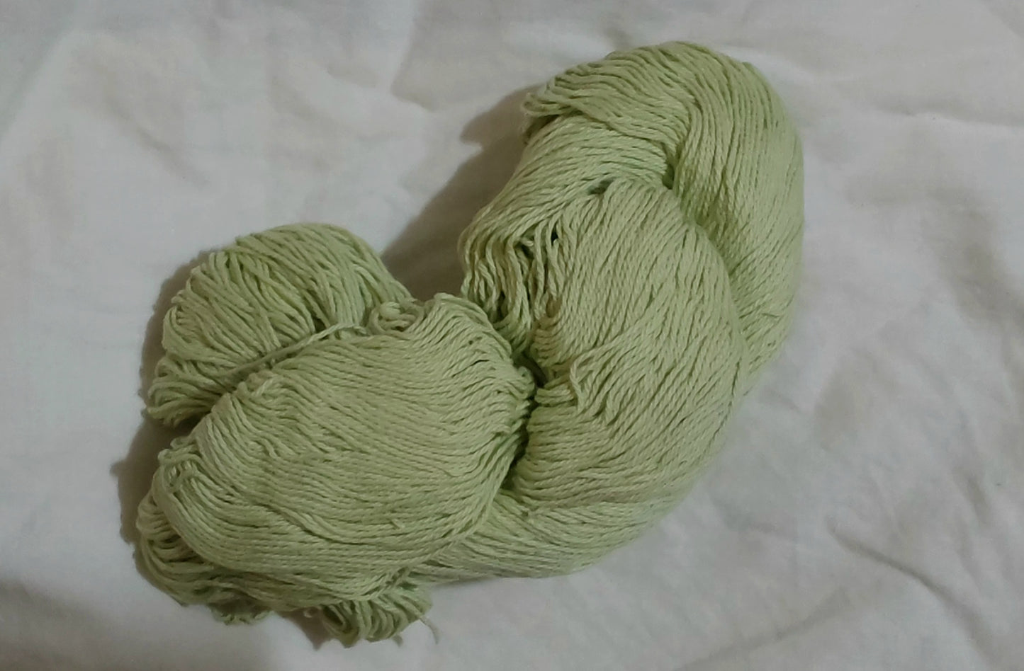 PU 4ply Cotton Yarn for Crochet/Knitting Green- Light