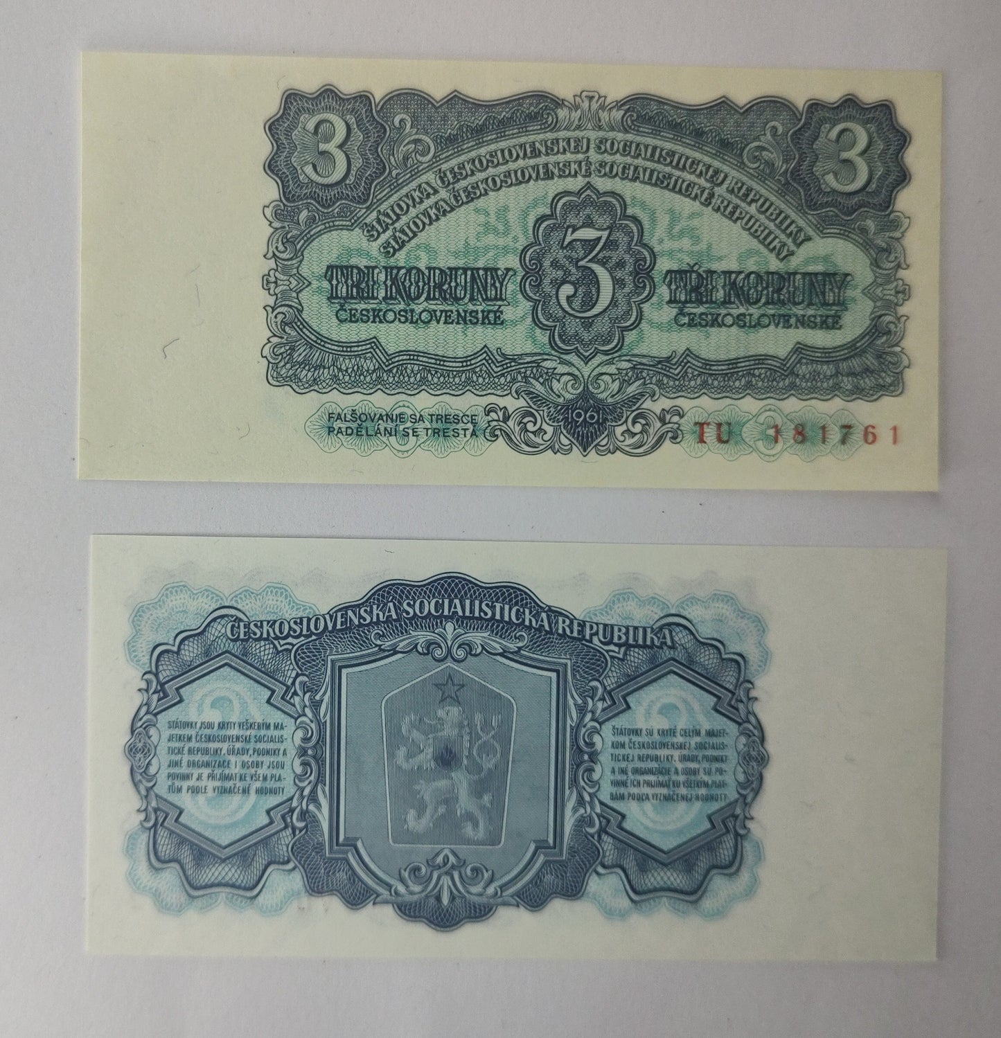 Czechoslovakia 3 Korun P81