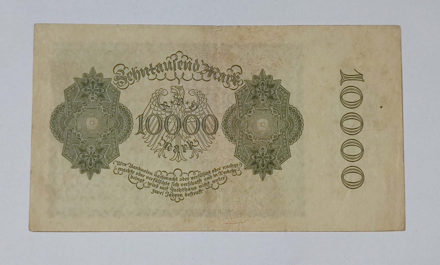 Germany 10000 Mark 1922 P72 Used