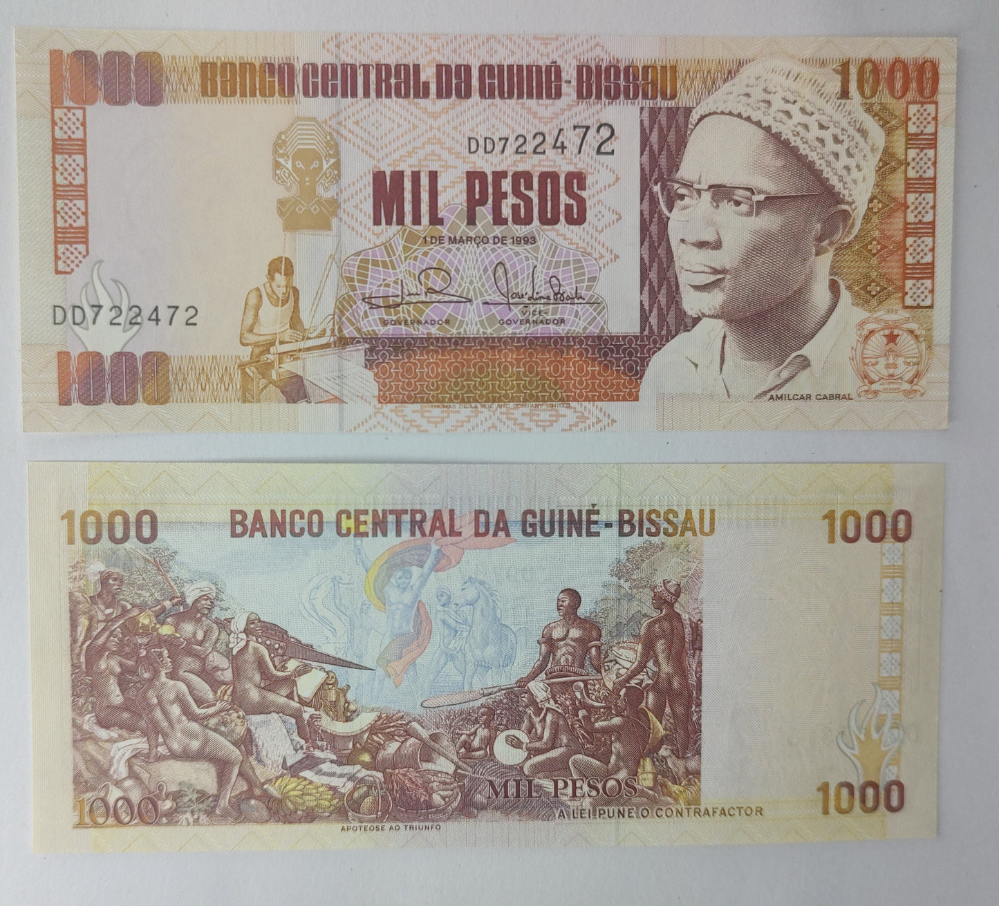 Guinea Bissau 1000 Pesos P13b UNC