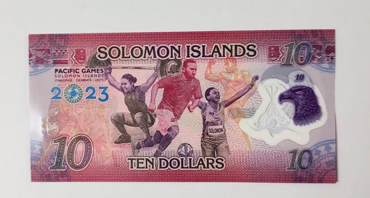 solomon islands 10 dollar POLYMER 2023 P39 UNC ( Commemorative )