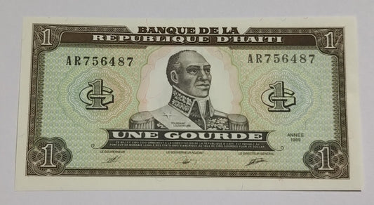 Haiti 1 gourde 1989 P253 UNC