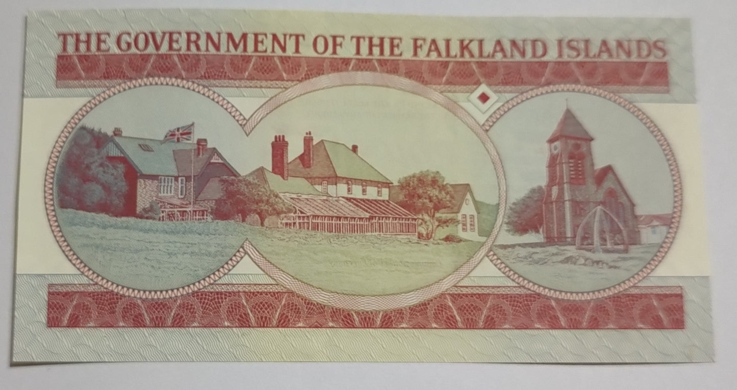 Falkland 5 pounds 2005 P17 UNC (Queen Elizabeth ii )