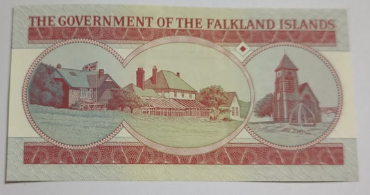 Falkland 5 pounds 2005 P17 UNC (Queen Elizabeth ii )