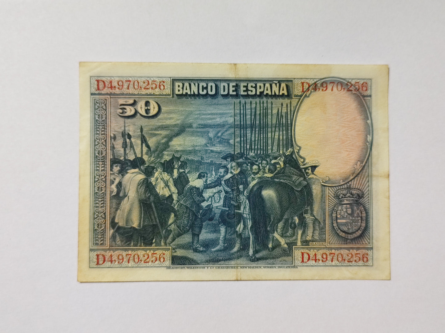 Spain 50 Peseta 1928 P75 Used