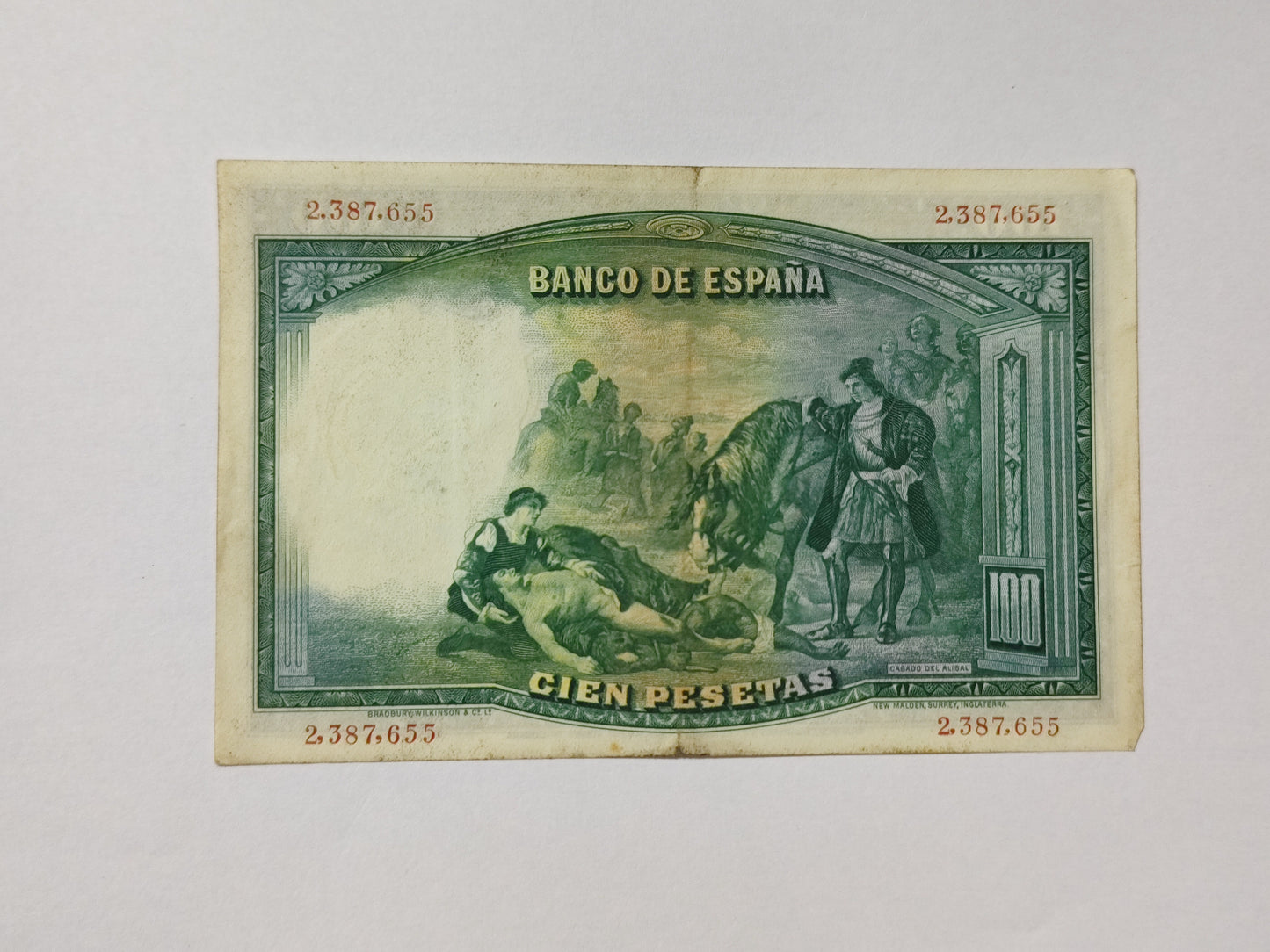 Spain 100Peseta 1931 P83 Used N1
