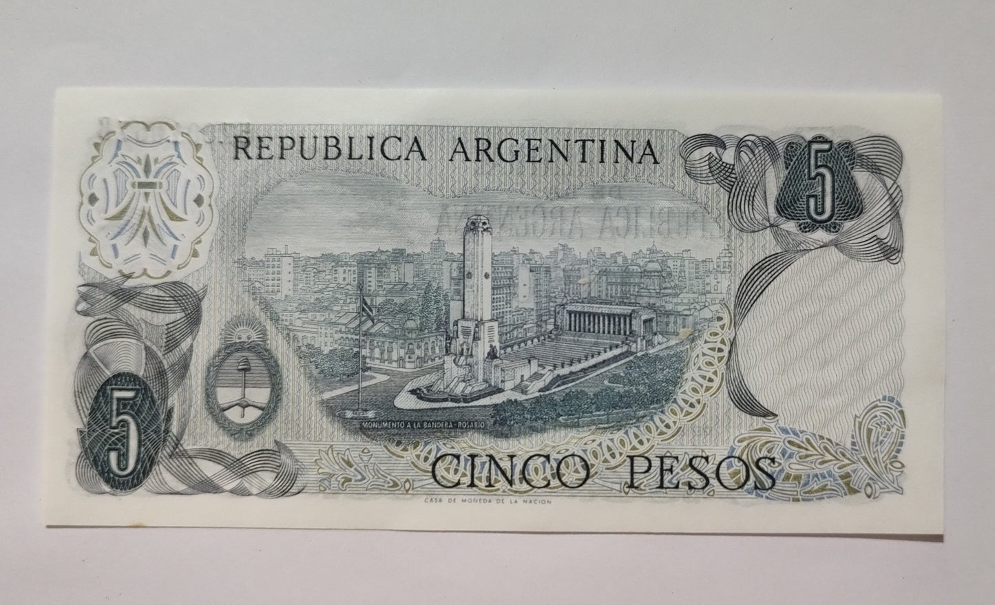 Argentina 5 Pesos P359 2015 UNC Banknote | ZealHobbieZ