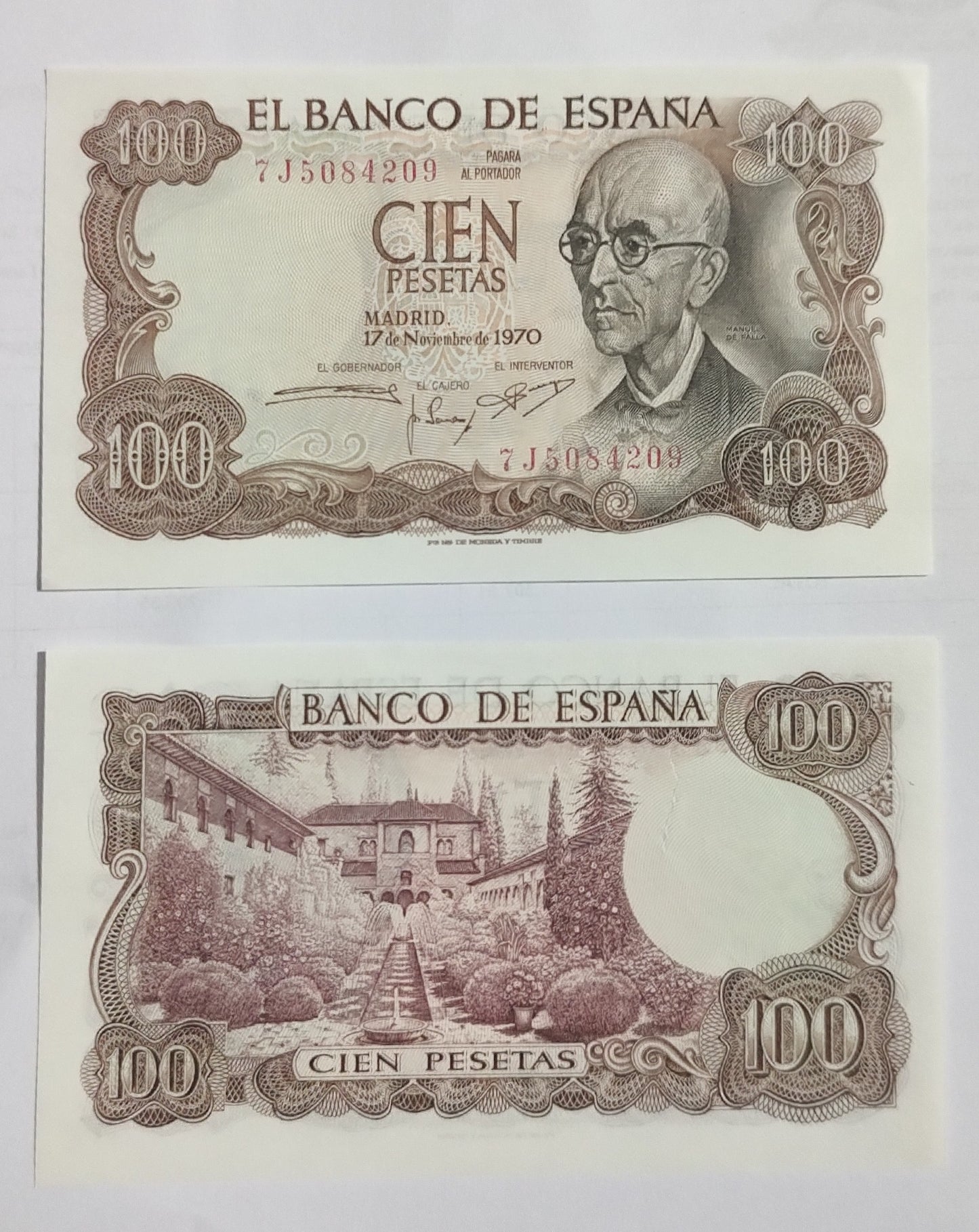 Spain 100 Pesetas 1970 P152 UNC