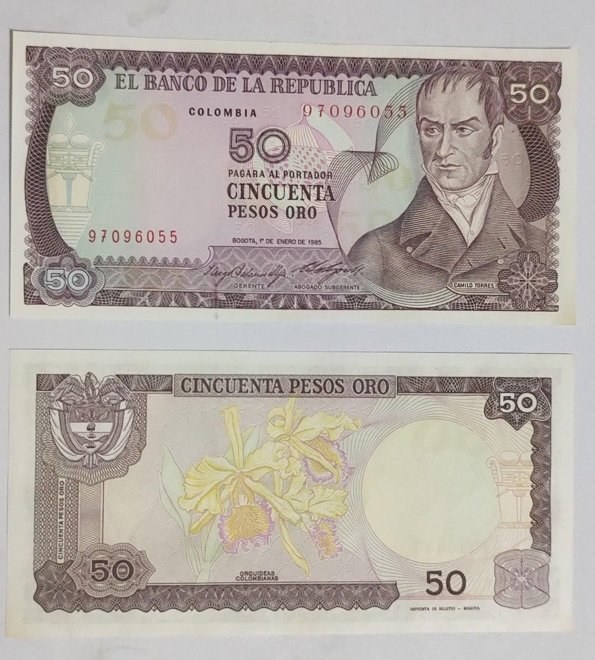 Colombia 50 Pesos 1985 P425 UNC