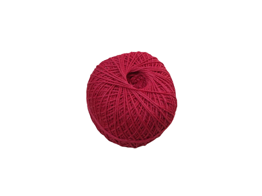 PU 3ply Crochet/Knitting Cotton Yarn combo Red&Offwhite - ZealHobbieZ