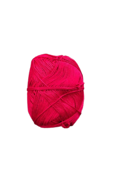 MERCERIZED Cotton 2mm thickness 4ply Yarn 100grams for Knitting/Crochet Craft (Red)