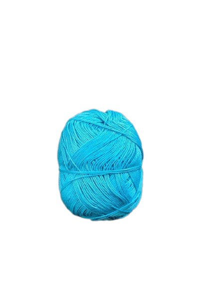 MERCERIZED Cotton 2mm thickness 4ply Yarn 100grams for Knitting/Crochet Craft (Sky Blue)