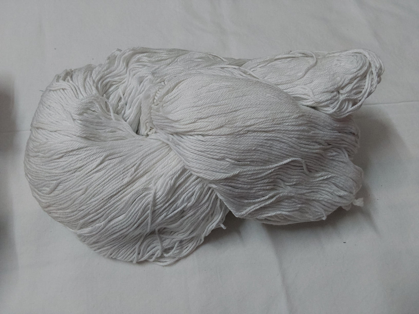 PU 4ply Cotton Yarn for Crochet/Knitting White