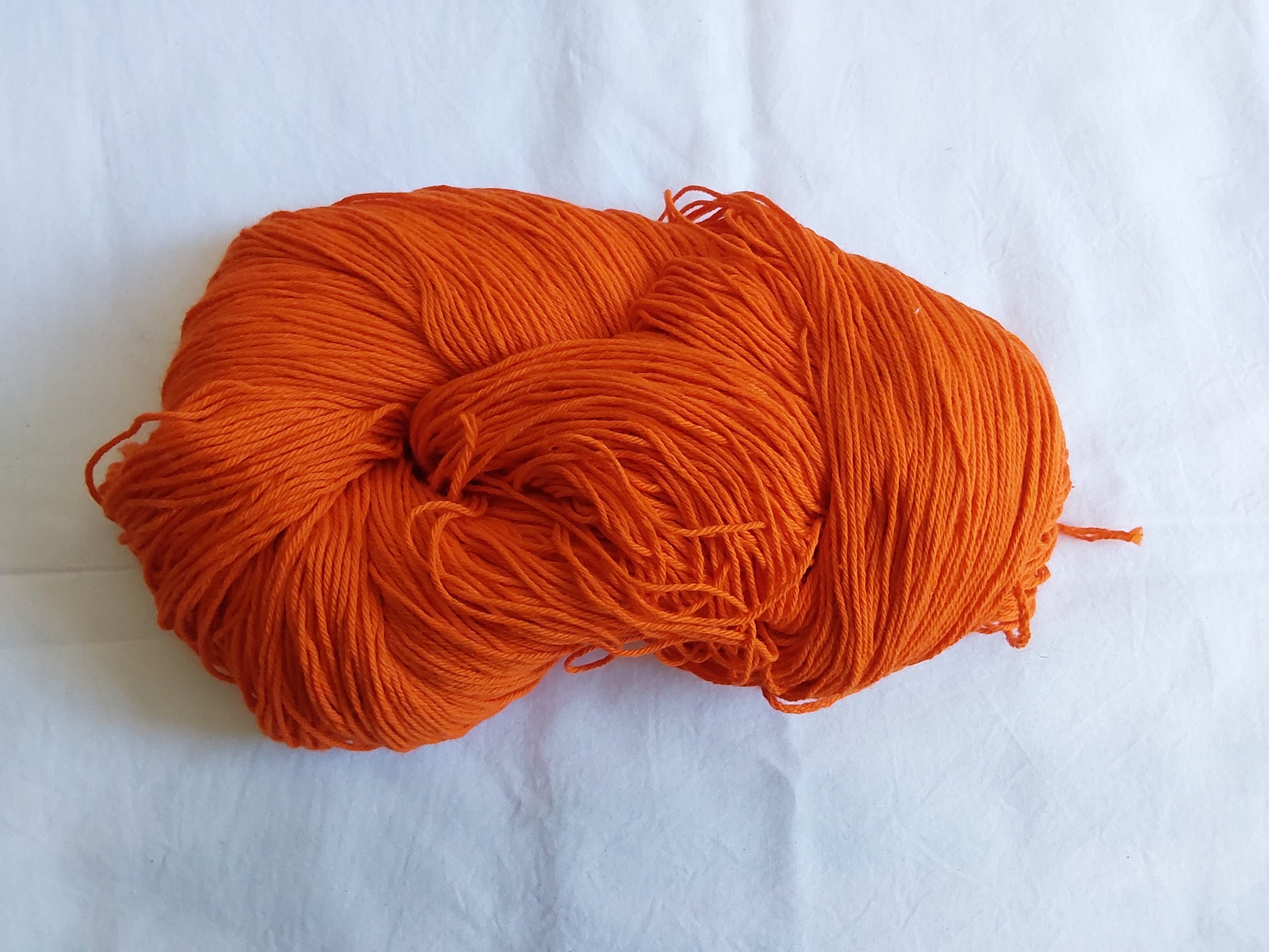 PU 4ply Cotton Yarn for Crochet/Knitting Orange - ZealHobbieZ
