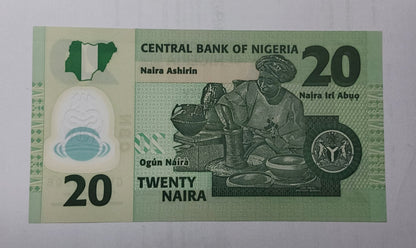 Nigeria 20 Naira 2021 UNC Polymer - ZealHobbieZ