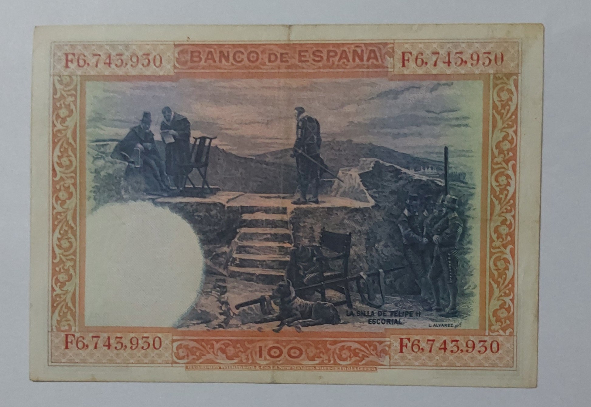 Spain 100 Pesetas UNC note 1925 - ZealHobbieZ