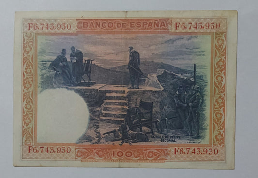 Spain 100 Pesetas UNC note 1925 - ZealHobbieZ