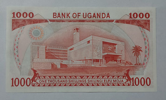 Uganga 1000 Shillings 1986 P26 UNC - ZealHobbieZ
