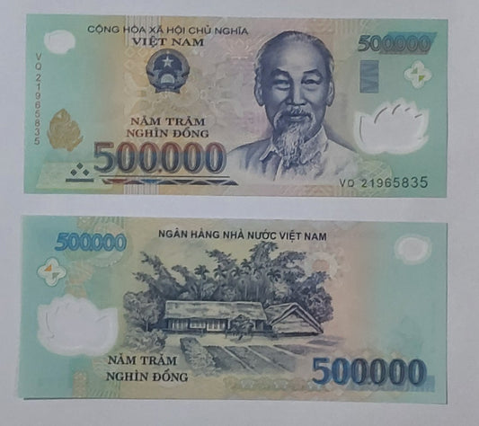 Vietnam 500000 Dong UNC 2021 P124 - ZealHobbieZ