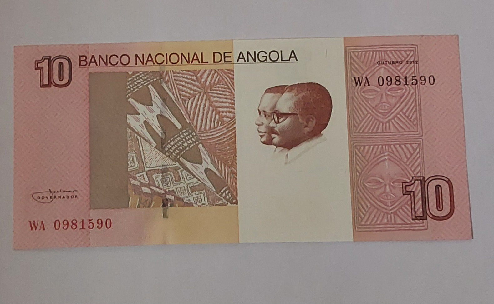 Angola 10 Kwanzas UNC P151 - ZealHobbieZ
