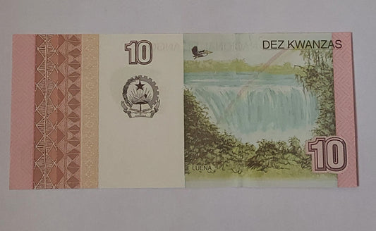 Angola 10 Kwanzas UNC P151 - ZealHobbieZ