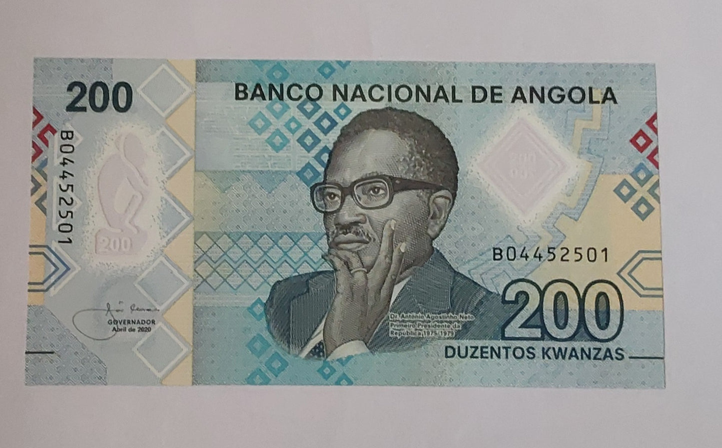 Angola 200 Kwanzas UNC polymer P160 2020 - ZealHobbieZ