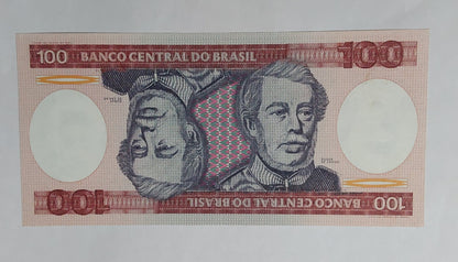 Brazil 100 Cruzeiros UNC 1981-1984 - ZealHobbieZ